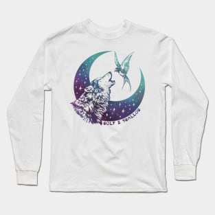 Wolf & Swallow - Moonlight Serenade [NEBULA] Long Sleeve T-Shirt